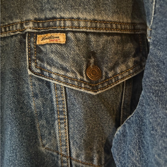 Levi Strauss Signature Denim Trucker Jacket 4XL — Classic Blue Jean Jacket - Picture 3 of 9